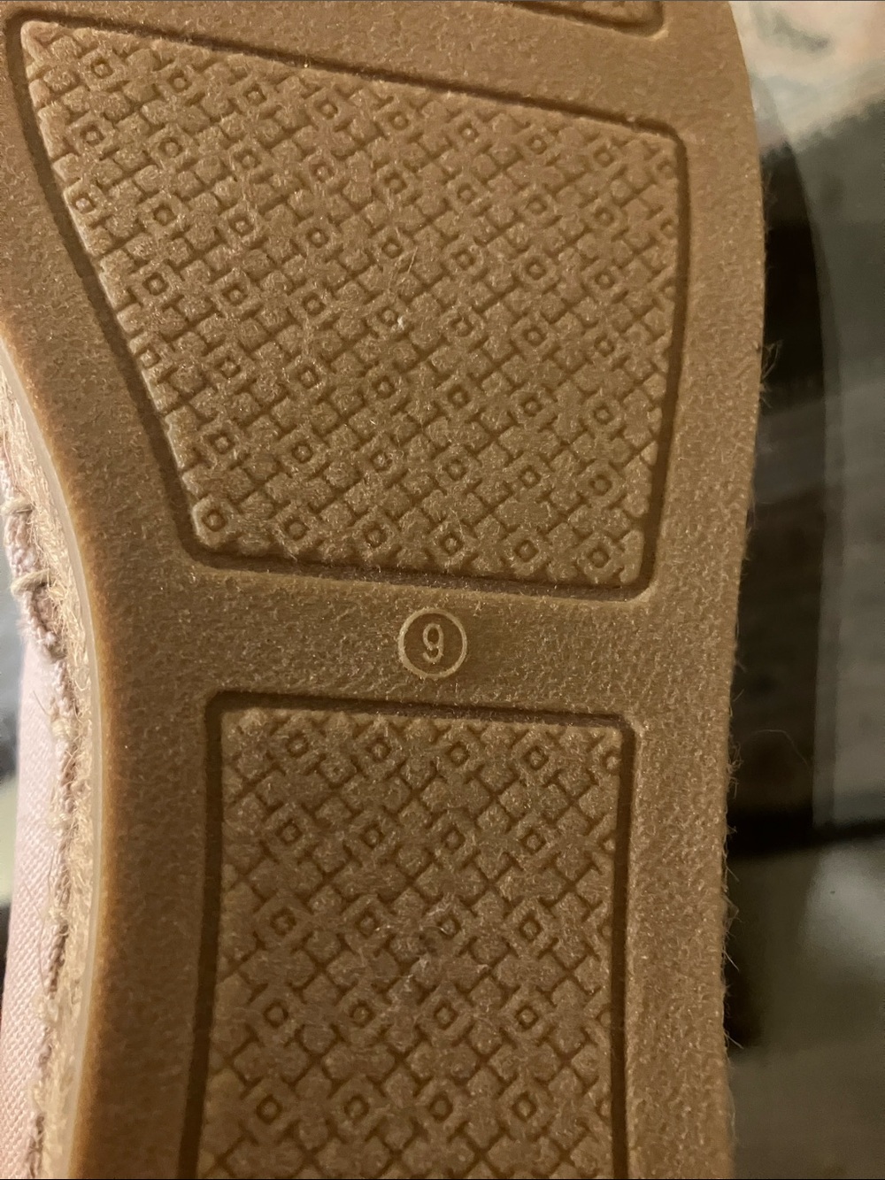 Tory Burch Poppy Espadrille Poppy Leather Canvas Cap Toe Pale Pink Size 9 NWOT - Picture 11 of 12